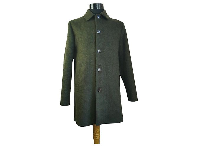Samsoe & Samsoe Kenpo coat green wool