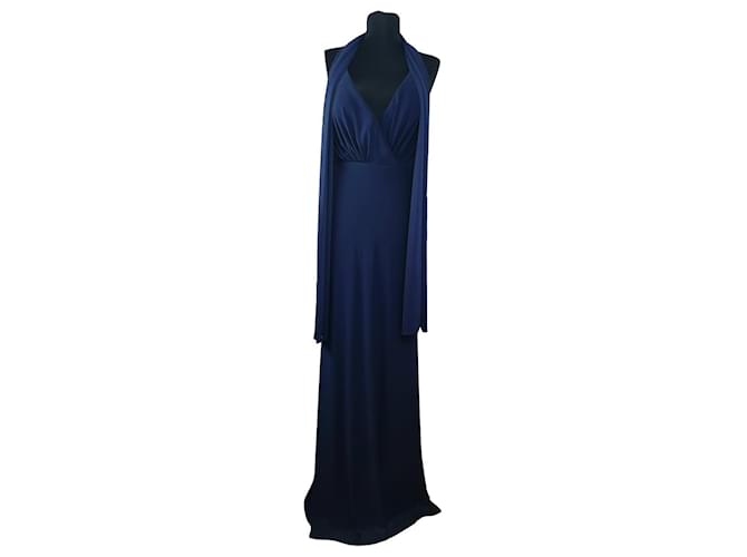 Autre Marque Dresses Navy blue Polyester Elastane  ref.426040