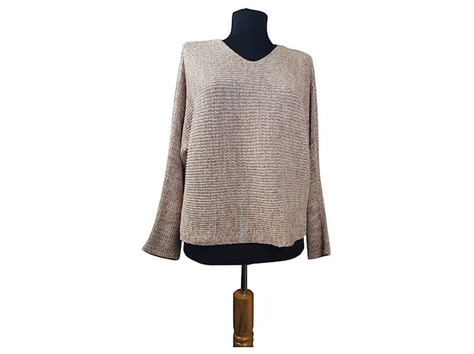 Maje Mehrfarbiger Oversize Pullover Mehrfarben 