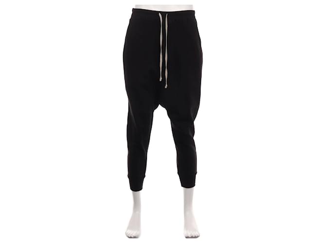 Rick Owens Un pantalon Coton Noir  ref.426412