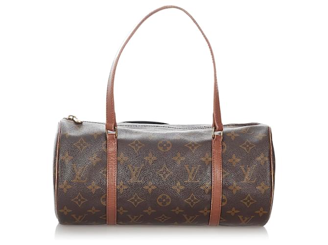 Louis Vuitton Brown Monogram Papillon 30 Leather Cloth ref.426708 - Joli  Closet
