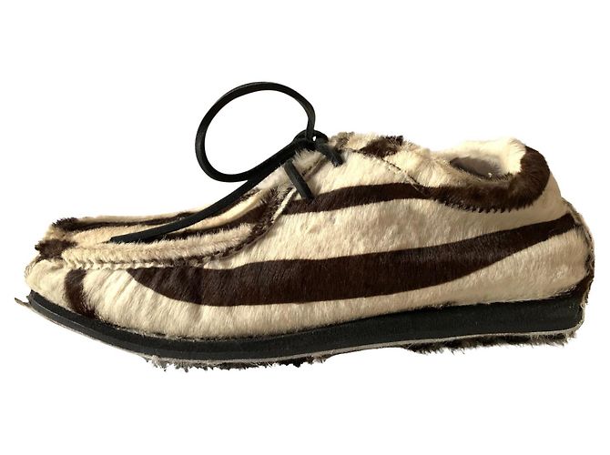 Car Shoes Botas de deserto baixas de cabelo de pônei Multicor