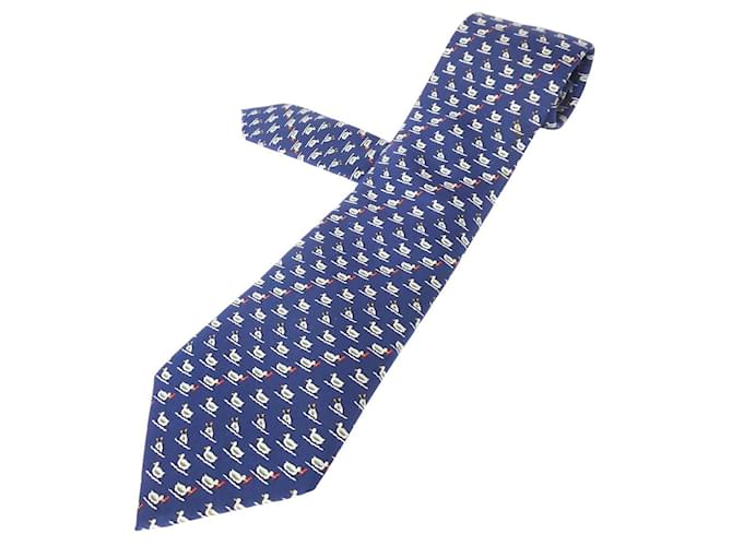 hermes navy tie