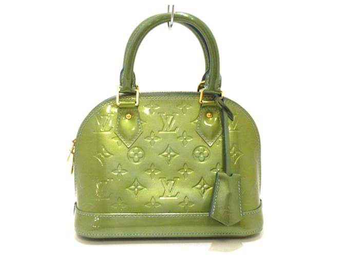 Louis Vuitton Alma BB Green Leather  ref.427754
