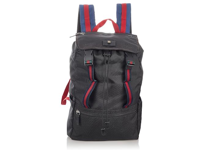Techno canvas backpack