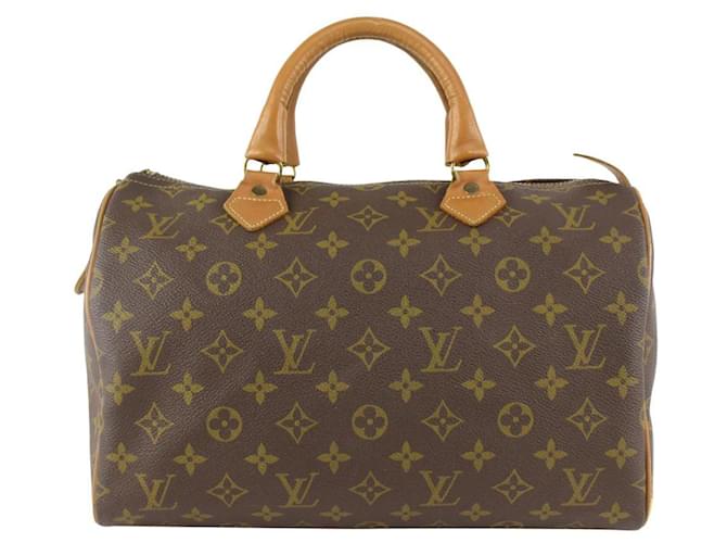 Louis Vuitton Vintage French Co USA Monogram Speedy 30 Boston Bag 1123LV24 Leather  ref.428511