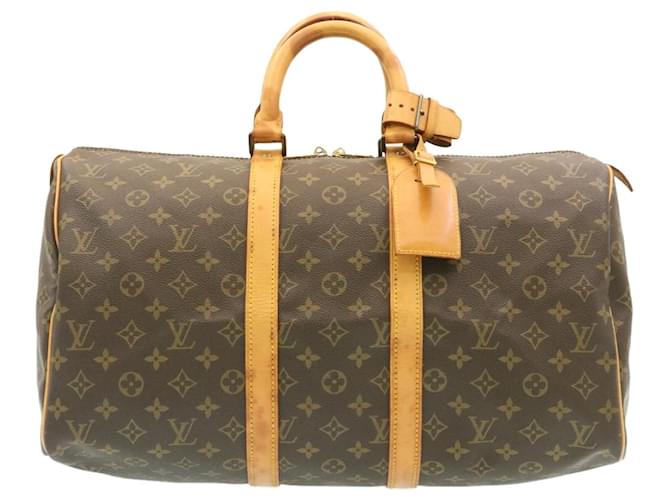 Louis Vuitton Keepall 45 Brown Cloth  ref.428768