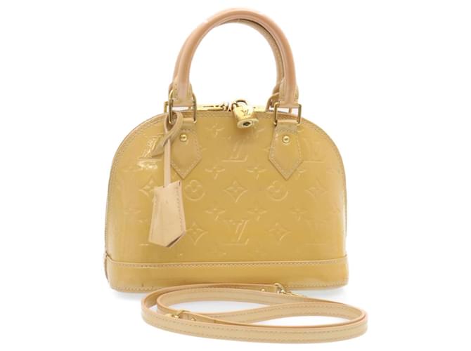 Louis Vuitton Alma BB Beige Patent leather  ref.428779