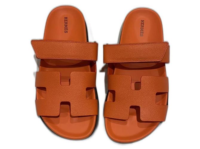 Hermès Sandalias Naranja