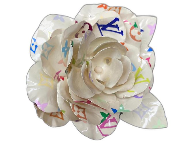 Spilla Louis Vuitton Fleur murakami Multicolore Crudo