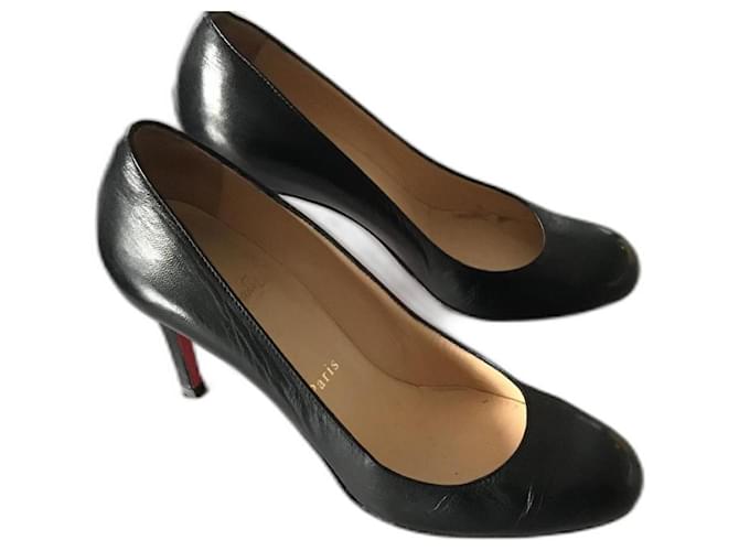 Christian Louboutin Simple pump Black Leather  ref.427051