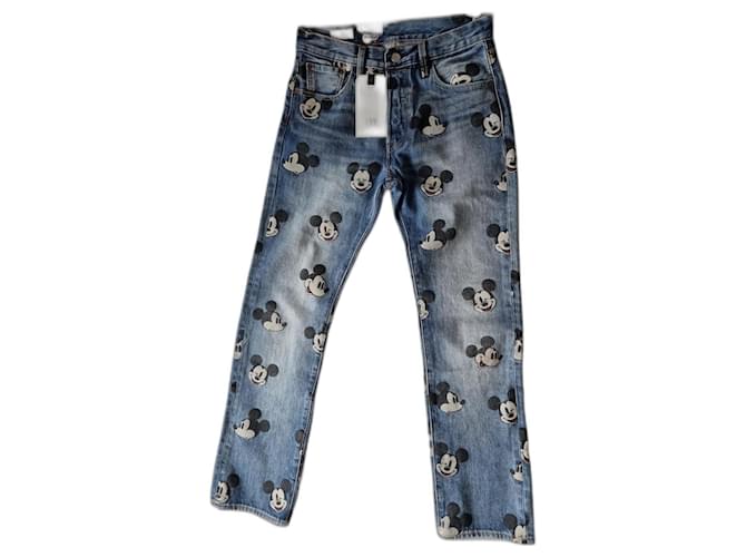 Levi's Jeans x Mickey Mouse 501 Original Limited Edition Blue Cotton  ref.427357