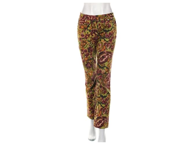 Calça Etro de algodão e elastano Multicor 