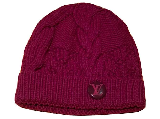 Louis Vuitton Sombreros Púrpura Lana  ref.428284