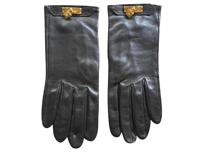 Hermès soy Black Leather  ref.428802