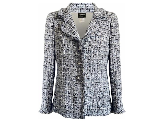 Chanel 7,2K$ lesage tweed jacket Blue ref.428817 - Joli Closet