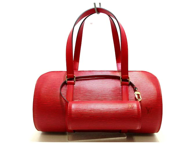 Louis Vuitton Soufflot Rosso Pelle  ref.429053