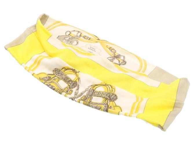 Hermès scarf Yellow Silk  ref.429209