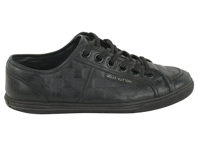 Louis Vuitton Men's US 10 Black Damier Infini Sneakers Low Top 1123LV41  ref.429322