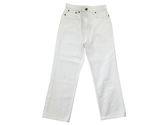 The row Jeans White Cotton  ref.429503