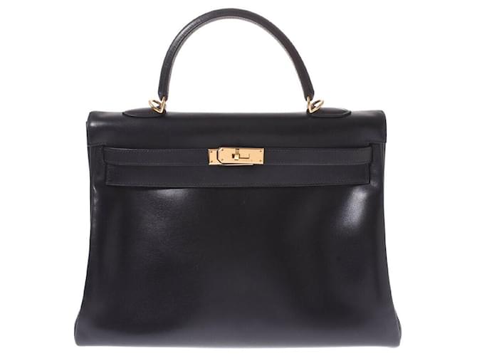 Hermès hermes kelly Black Leather  ref.429567