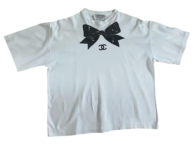 Chanel Chanel Pre-Owned 2001s CC Logo Short Sleeve T-shirt Tops
