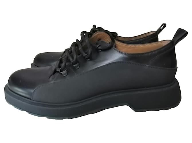 Zapatos oxfords Hugo Boss Gladwin Negro Cuero  ref.429906