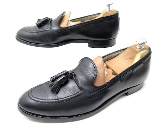 Autre Marque ALDEN SHOES 660 PomPom loafers 10b 44 LEATHER CORDOVAN LOAFERS Black  ref.429990