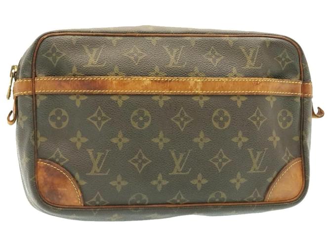 Louis Vuitton Monogram Compiegne 28 Clutch Bag M51845 LV Auth 25365 Cloth  ref.430953