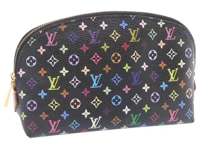 LOUIS VUITTON Mehrfarbige Pochette-Kosmetiktasche Weiß M47354 LV