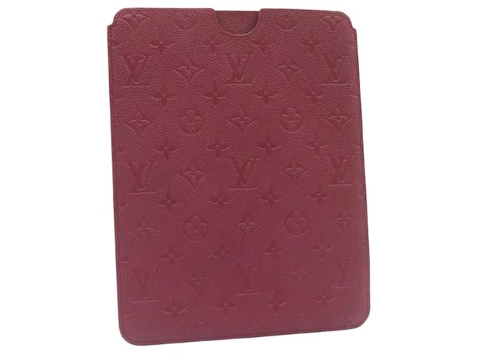 LOUIS VUITTON Monogram Empreinte Tablet iPad Case Purple M60369 LV Auth  fm707