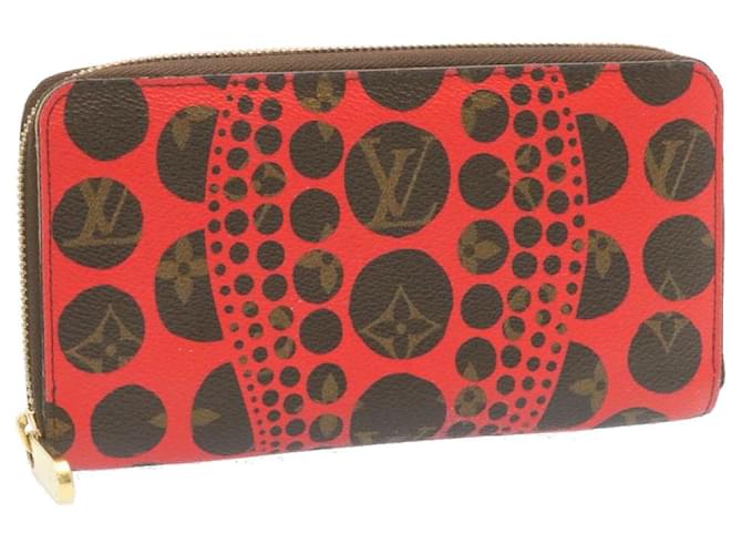 Louis Vuitton Monogramm Yayoi Kusama Dots Zippy red M60450 Cotton