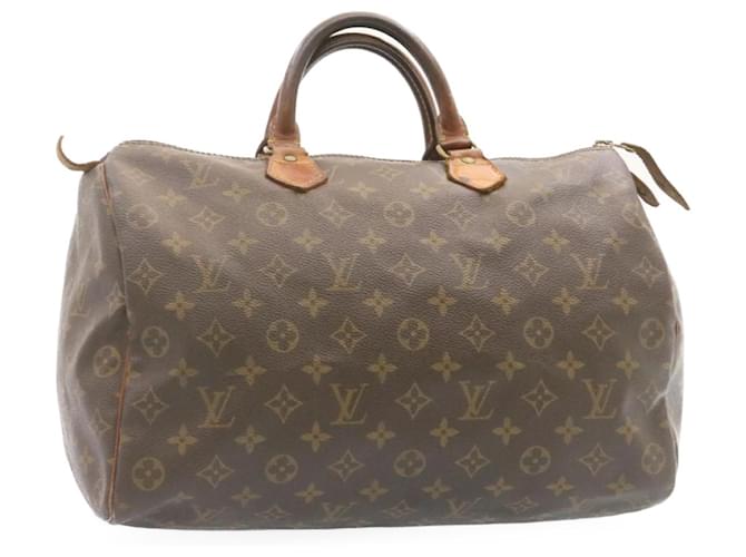 Louis Vuitton Monogram Speedy 35 handbag M41524 LV Auth gt1318 Cloth  ref.432079