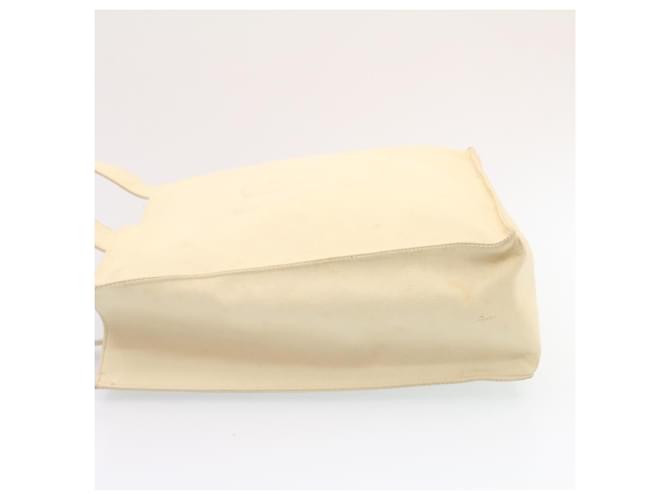 CHANEL Caviar Skin Tote Bag Cuir Blanc CC Auth gt1482  ref.432080