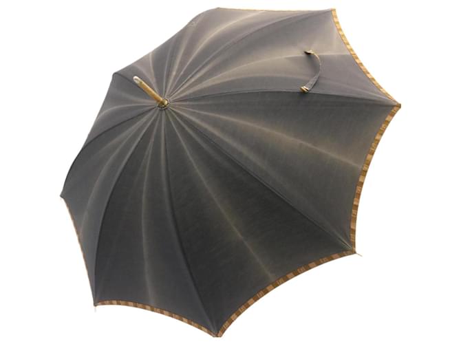 Zucca FENDI Umbrella Brown Auth 26056  ref.432375