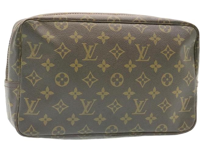 Louis Vuitton Monogram Trousse Toilette 28 Pochette M47522 LV Auth come301 Tela  ref.432430