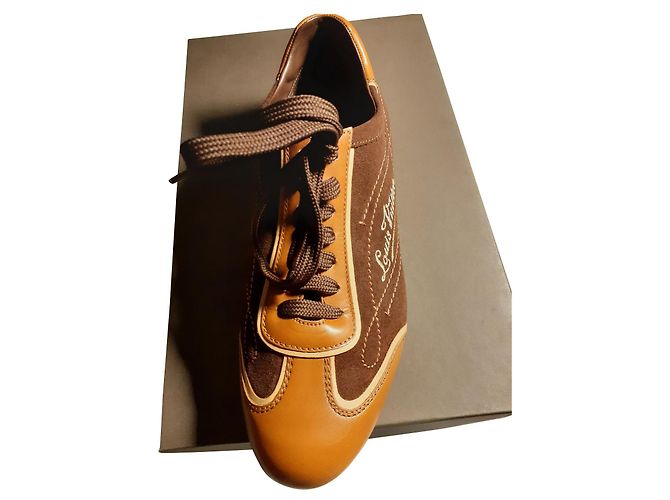Louis Vuitton Sprint Schuhe aus Leder dunkelbraun