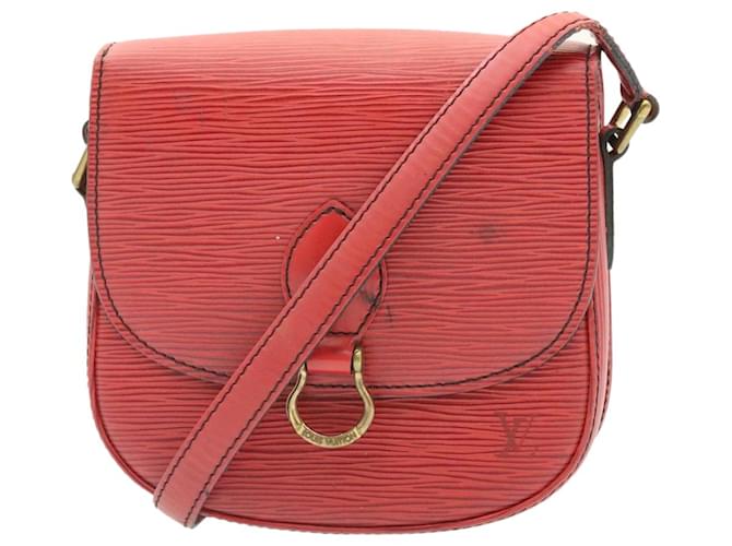 Louis Vuitton Red Epi Leather St. Cloud PM Crossbody Bag with epi leather