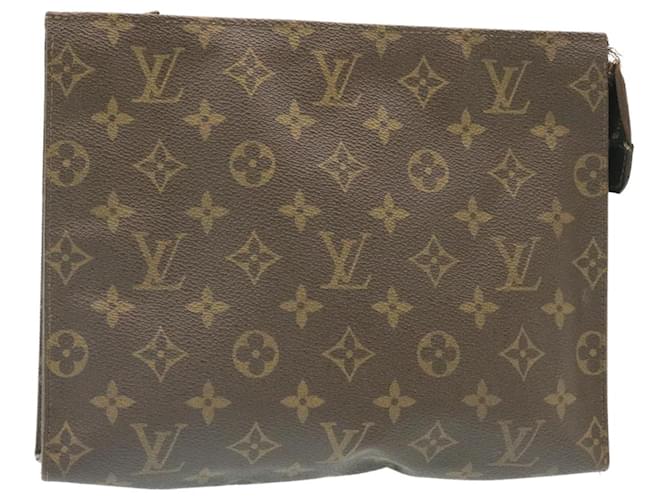 Toilette Poche Louis Vuitton Monogram 26 Bolsa M47542 LV Auth yt638 Lienzo  ref.432761