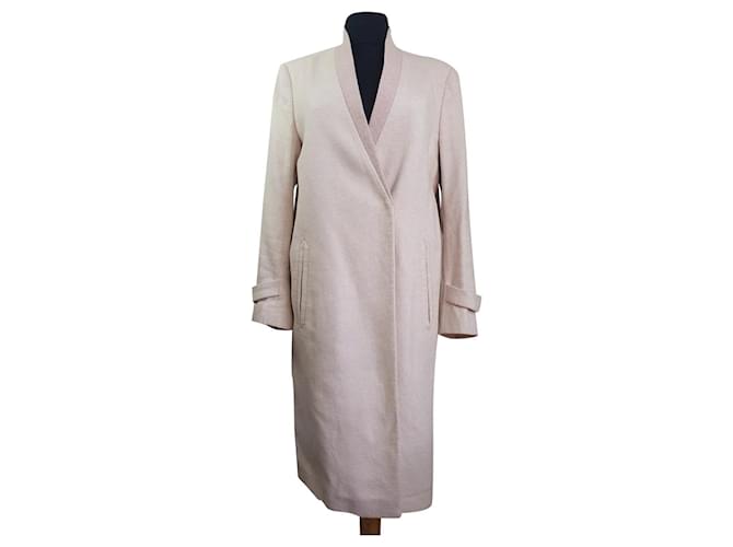 Filippa K Coats, Outerwear Pink Cotton Polyester Viscose  ref.432933