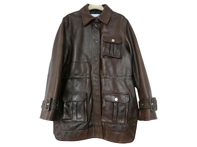 Ganni heavy outlet leather jacket