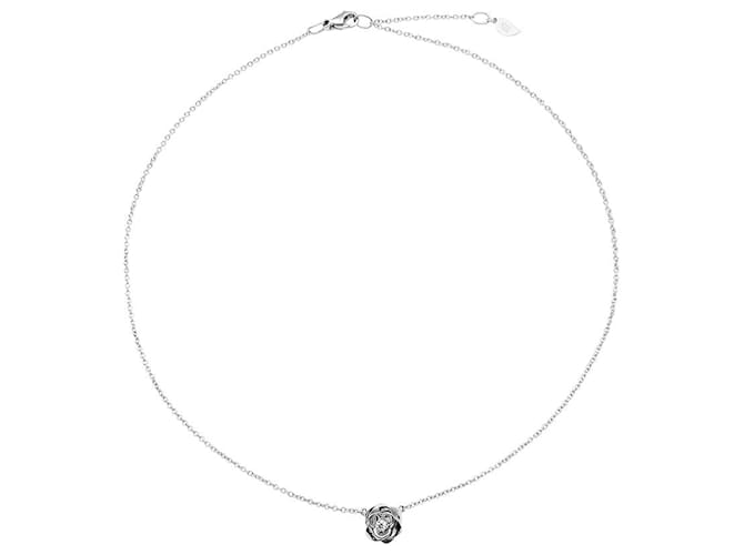 Piaget "Rose" necklace in white gold and diamond. ref.433273 Joli Closet