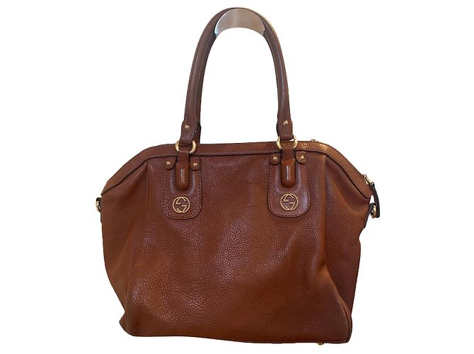 Gucci Ledertasche Hellbraun