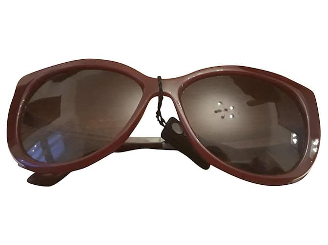 Bulgari Des lunettes de soleil Plastique Rouge  ref.433458