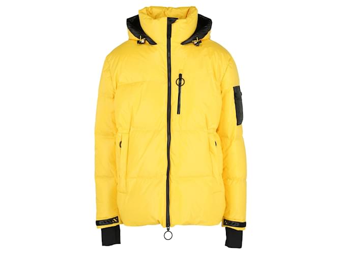 white ski puffer jacket