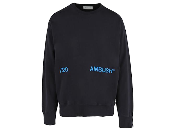 Autre Marque AMBUSH Ambush Logo Sweatshirt Blue Cotton  ref.433514