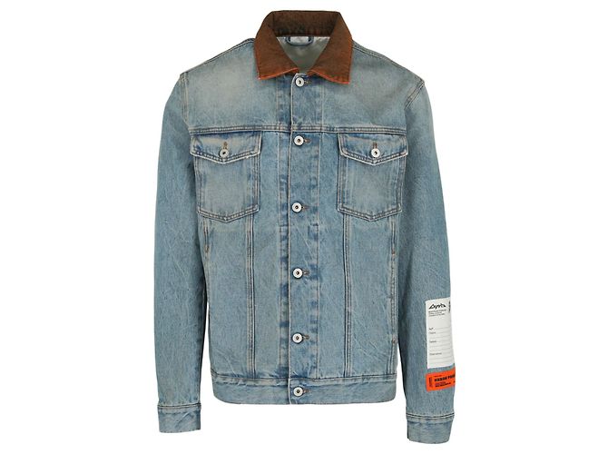 Heron Preston Giacca trucker in denim a contrasto