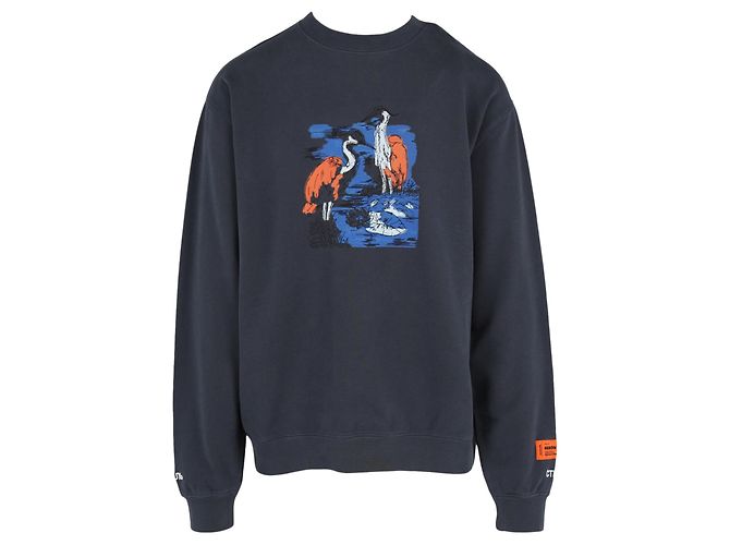 Heron Preston Embroidered Graphic Sweatshirt