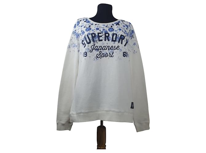 Superdry Knitwear White Multiple colors Cotton  ref.433591