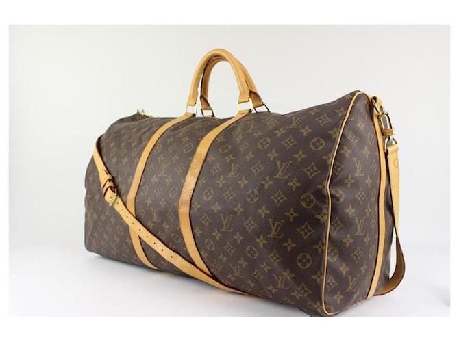 Louis Vuitton Large Monogram Keepall Bandouliere 60 With strap Leather  ref.434252 - Joli Closet